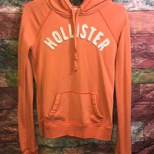 Juniors Girls M Orange Hollister pull over